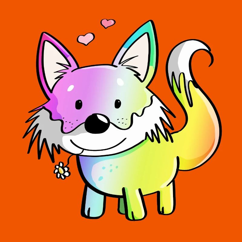 Fox rainbow - foxes - red fox - predator