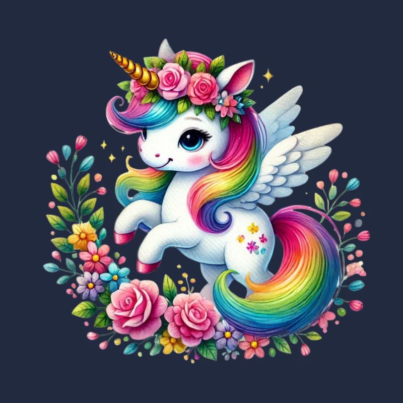 Rainbow Fleur Unicorn