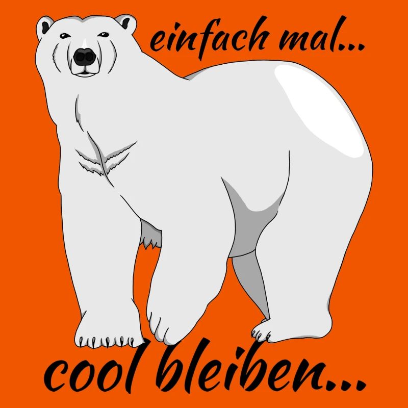 Eisbär "einfach mal cool bleiben..."