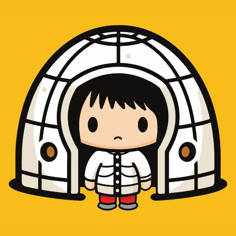 Winter Eskimo Iglu Comic