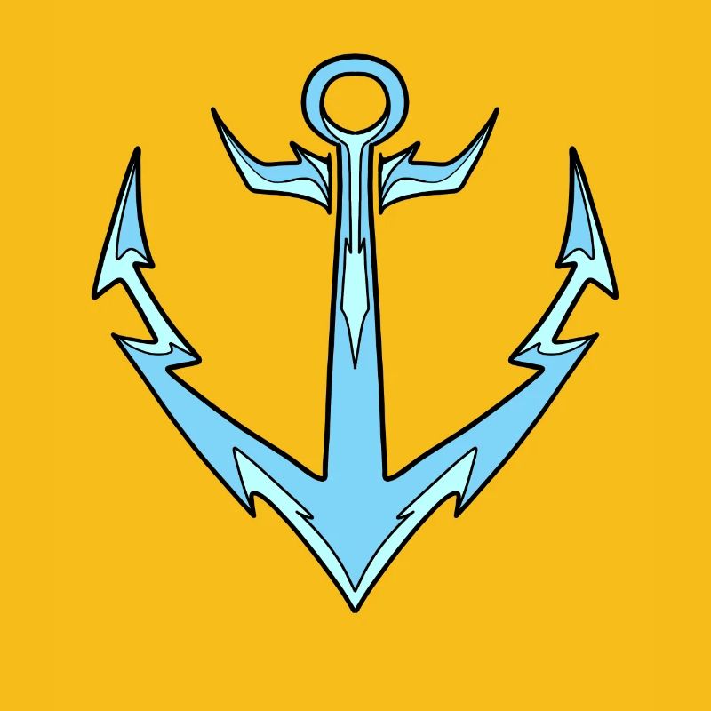 Anker hellblau