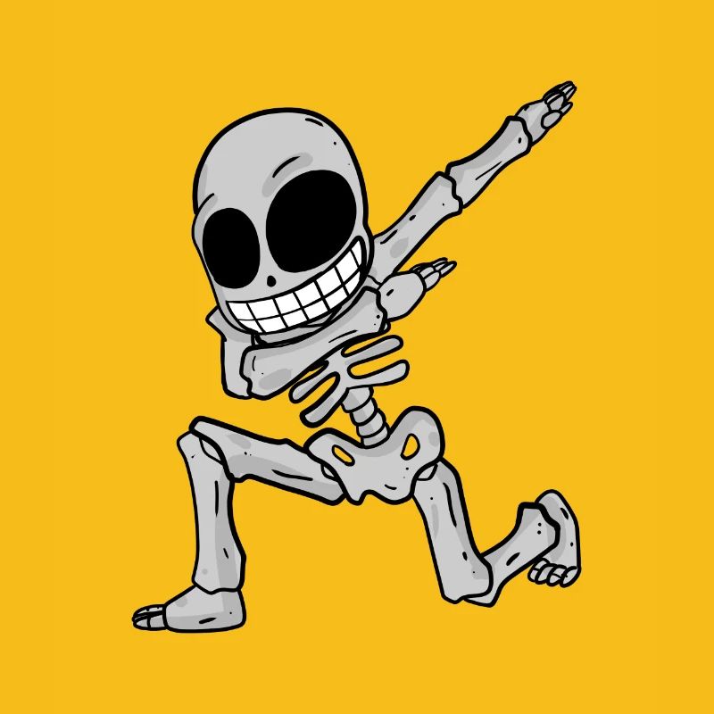 Skeleton dabbing