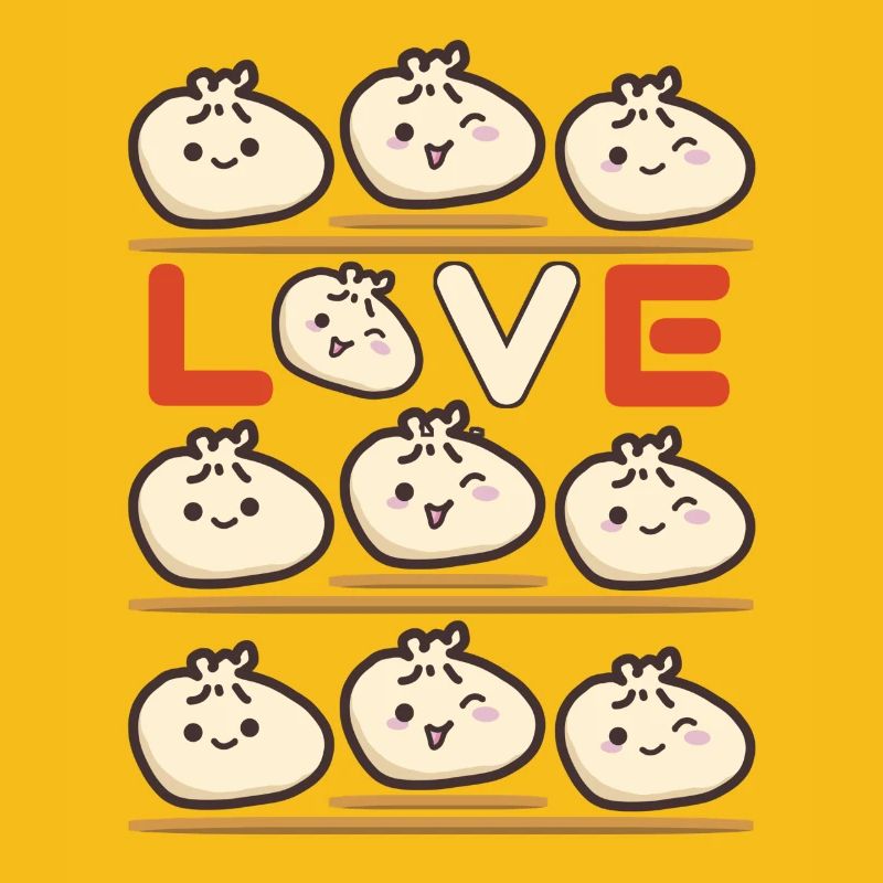 Dumpling Love Pattern