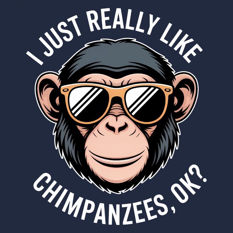Schimpanse Spruch Affe Lustige Schimpanse Geschenk