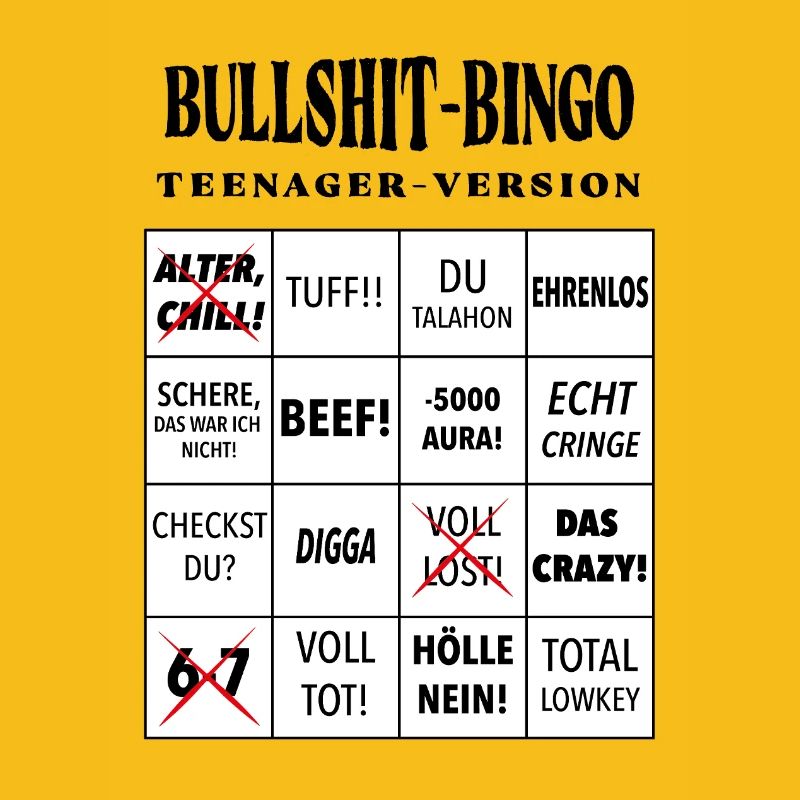 Bingo à la connerie – Version ado