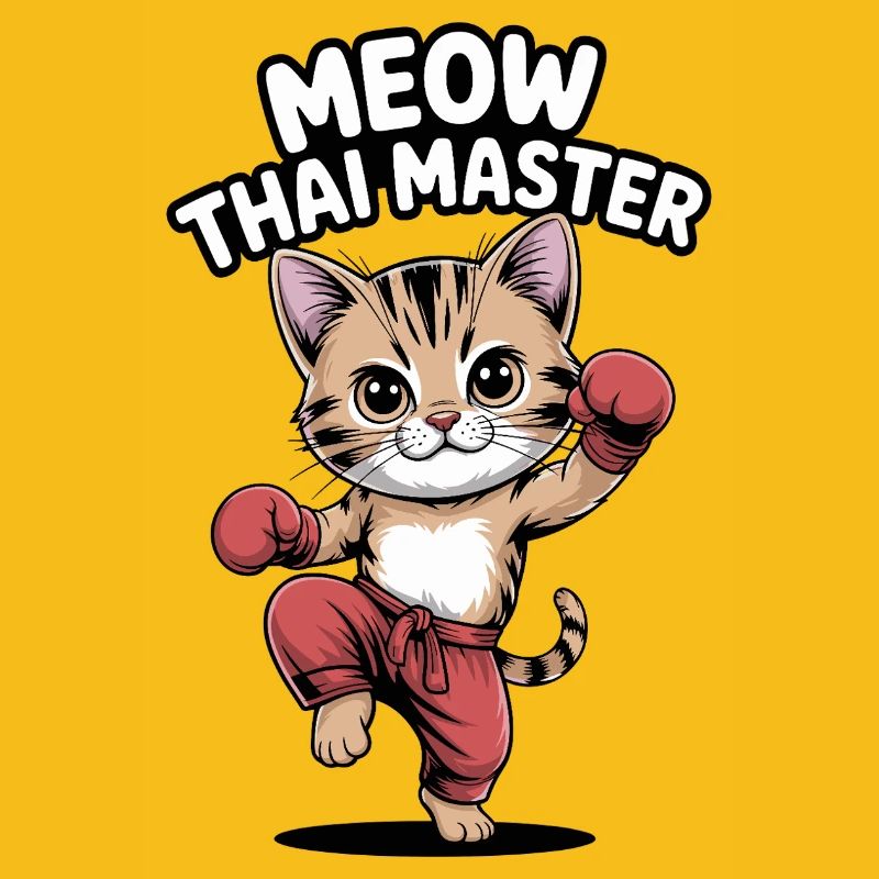 Kitten Karate Master Design