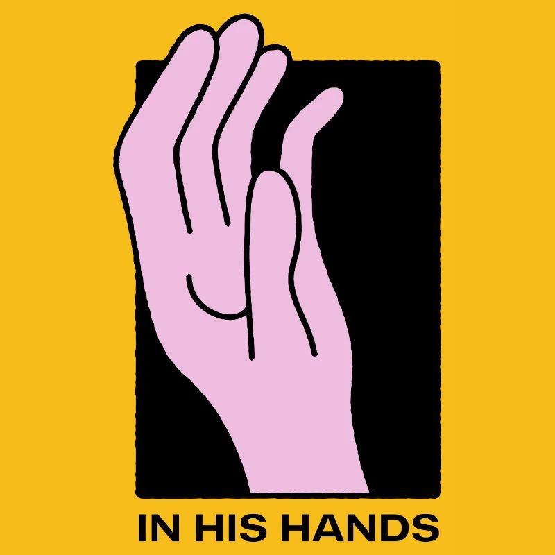 In his Hands