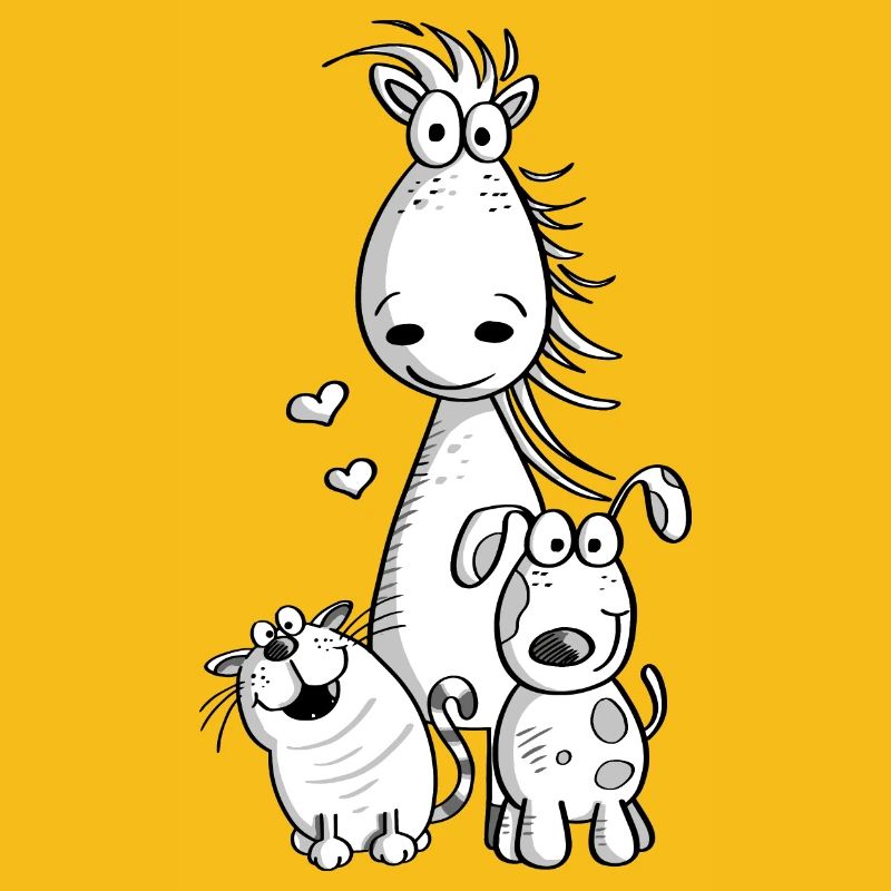 Beste Freunde I Pferd Hund Katze Comic