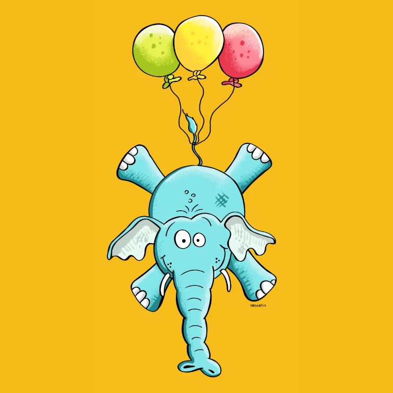 Elefant mit Ballons