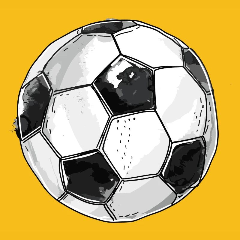 Fußball Grafik Retro