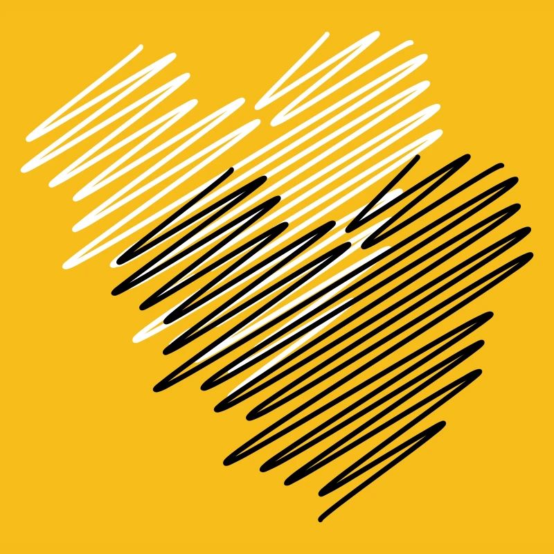 Zwei Herzen Scribble