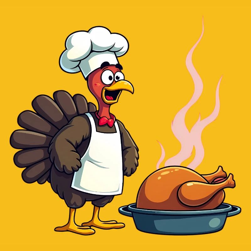 Cuisinier de dinde de Thanksgiving