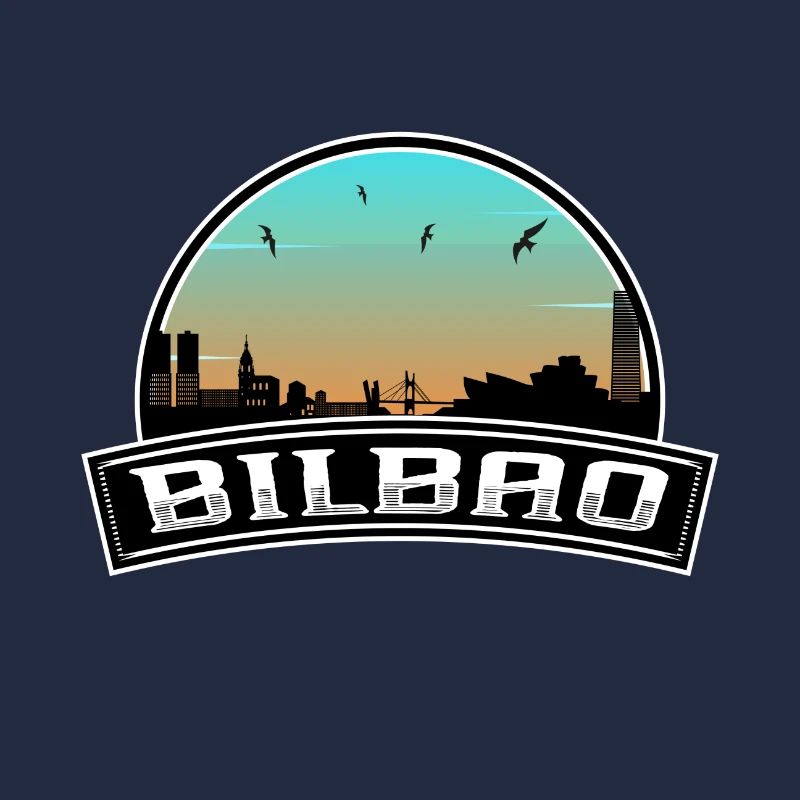Bilbao Spain Skyline Spanish Souvenir