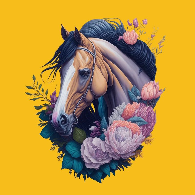 Pferd Blumen