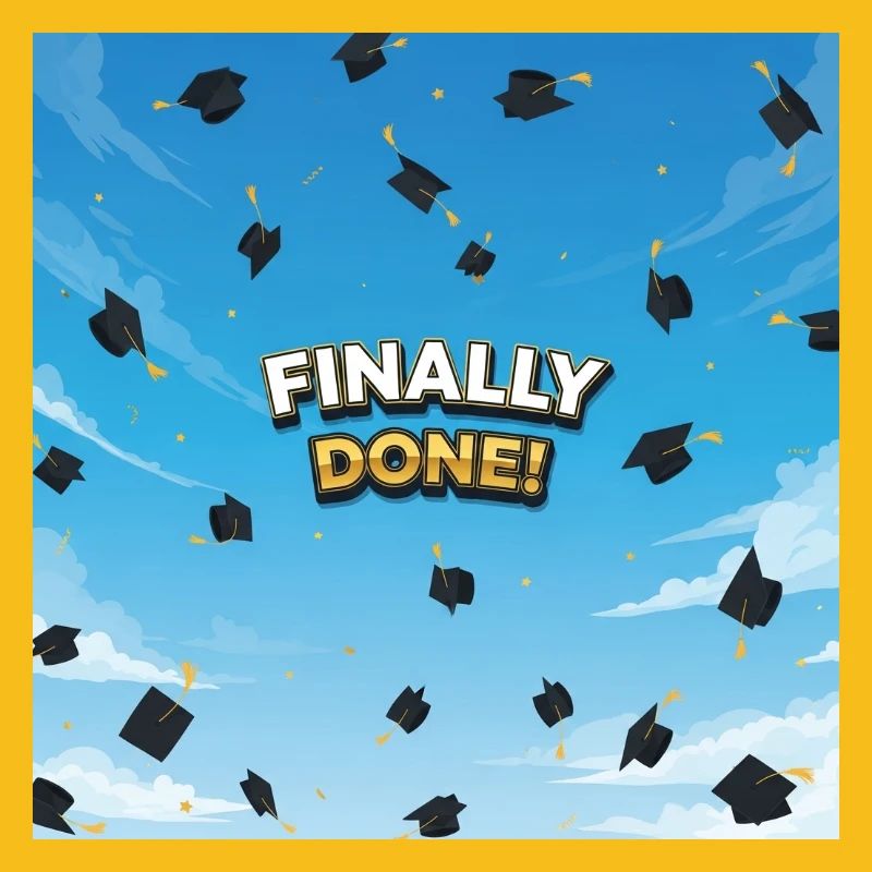 Finally done, final celebration