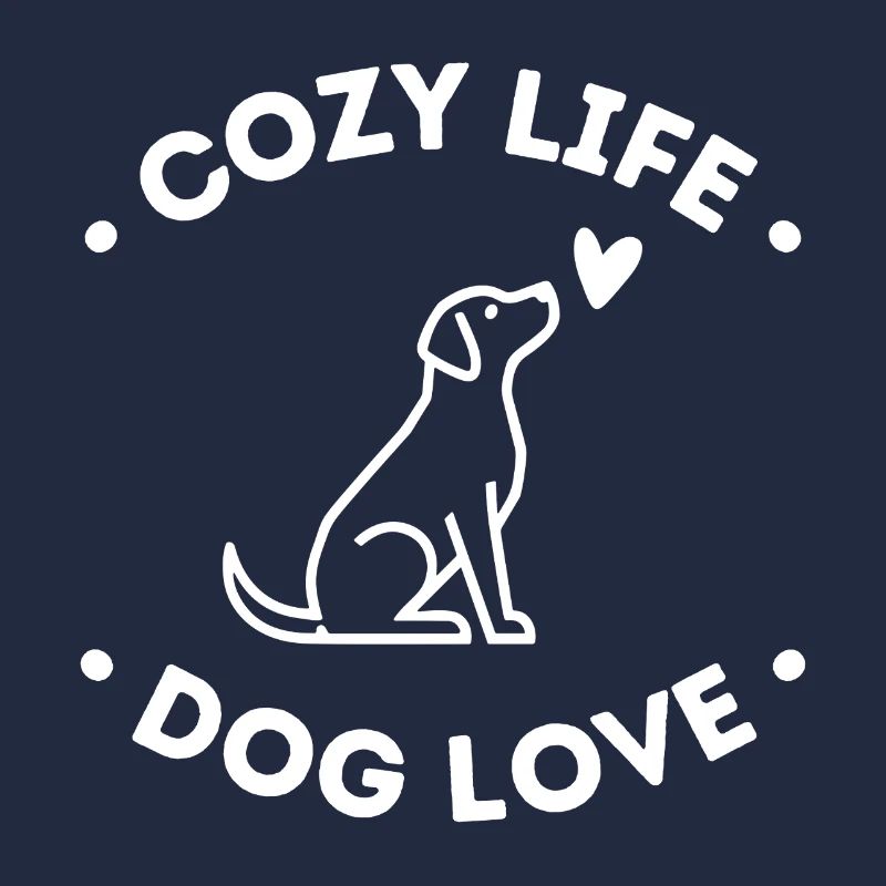 Vie Chaleureuse Amour Canin – Design de mode de vie canin mignon