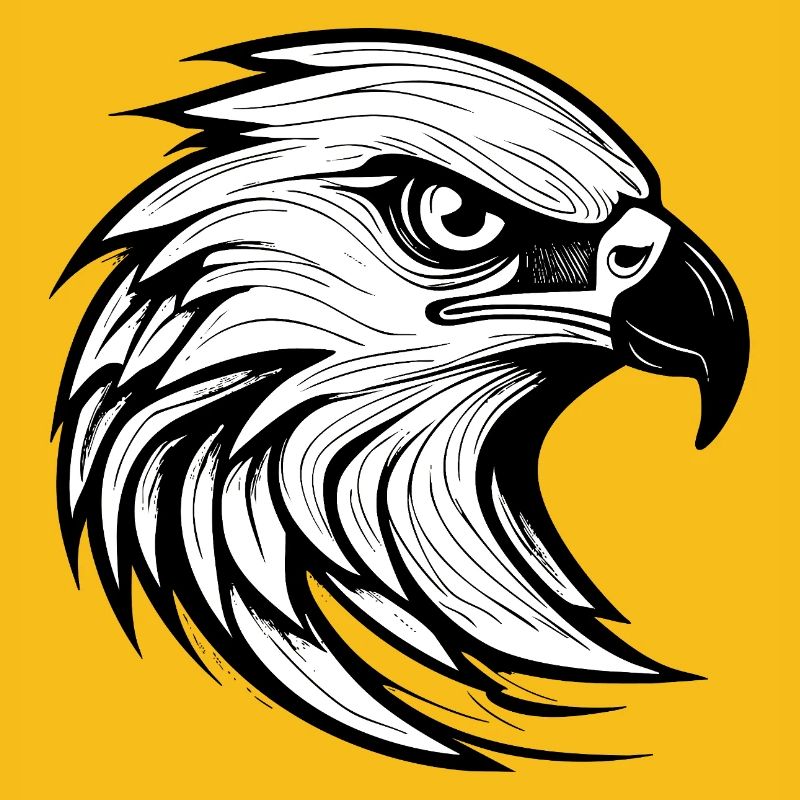 Detailed Eagle Head Illustration