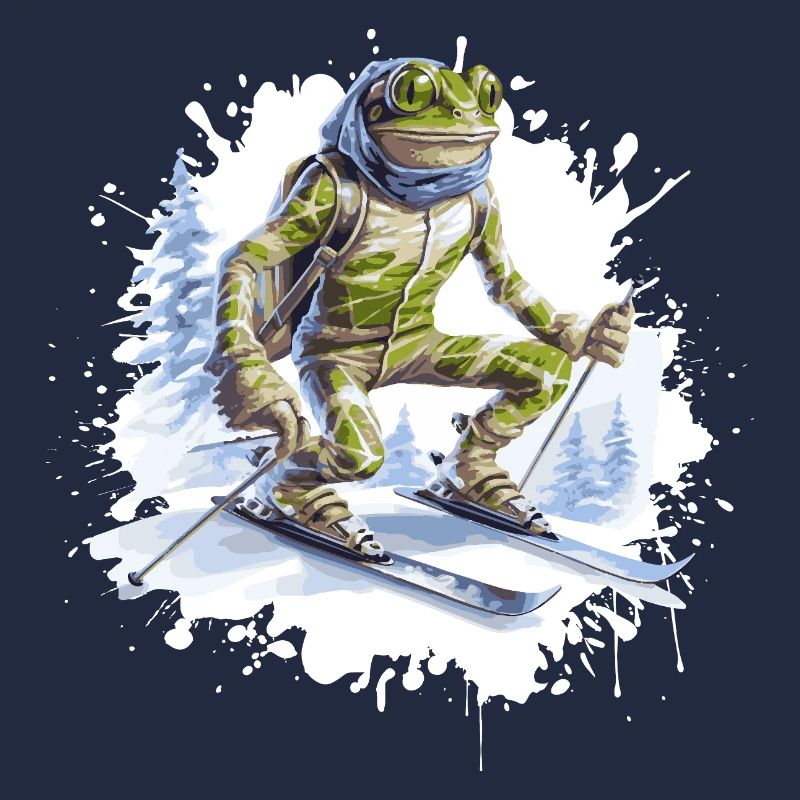 Frog Ski Skiing
