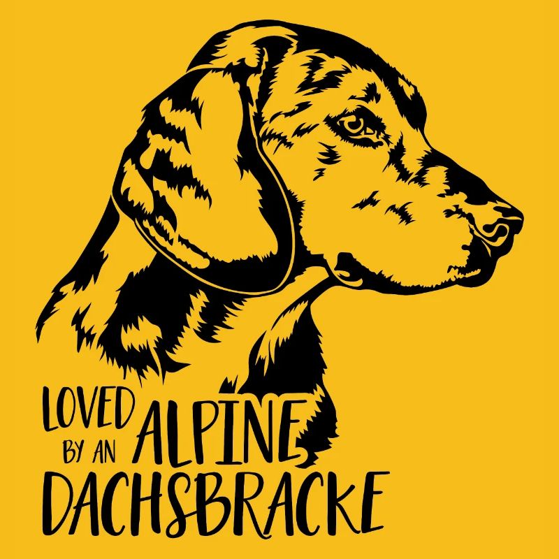 Loved by ALPINE DACHSBRACKE Hundespruch Wilsigns