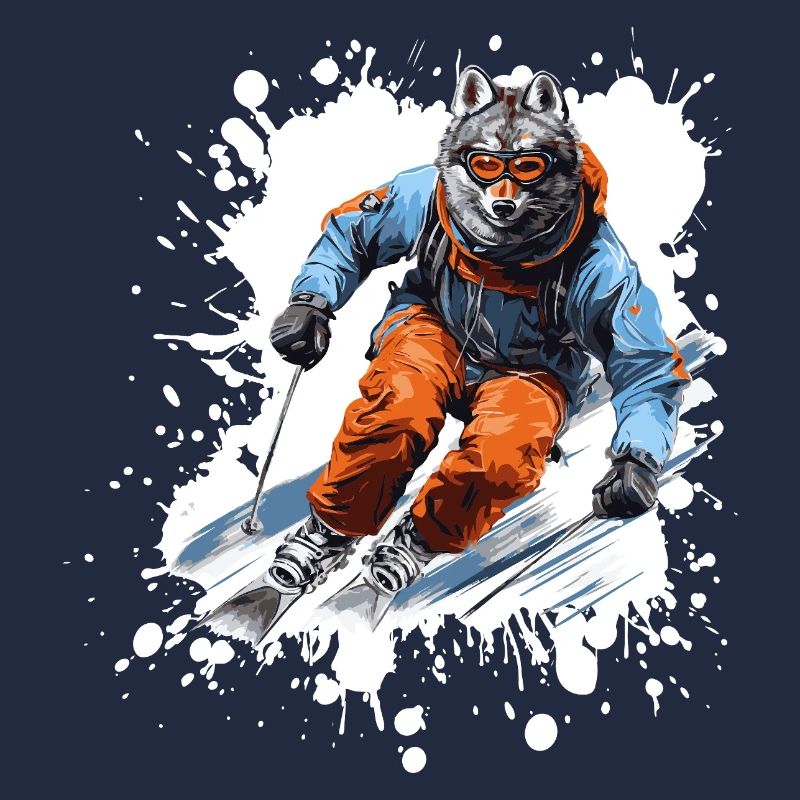 Wolf Ski Skiing