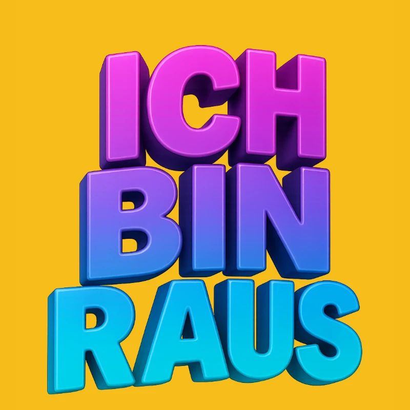Ich Bin Raus 3D Gradient
