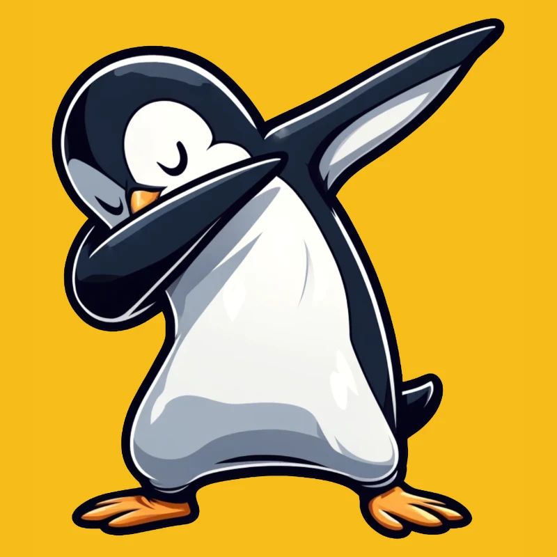 Pingouin Dab Dabbing Cool Décontracté