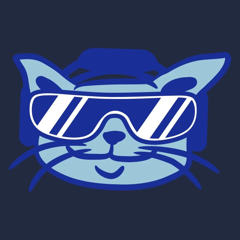 DJ Cat Face Kitten Pet Head