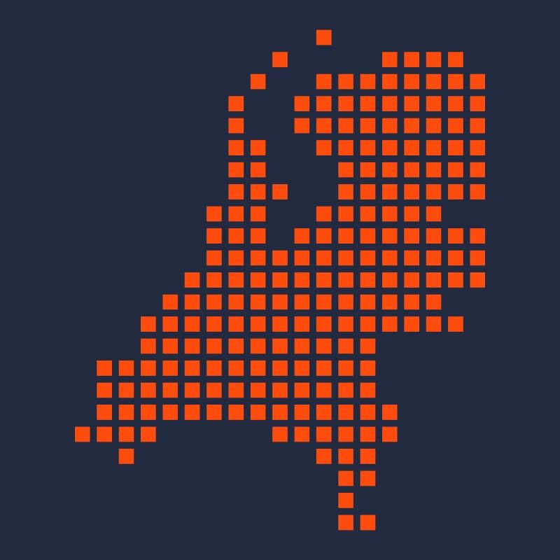 Pays-bas pixel map holland