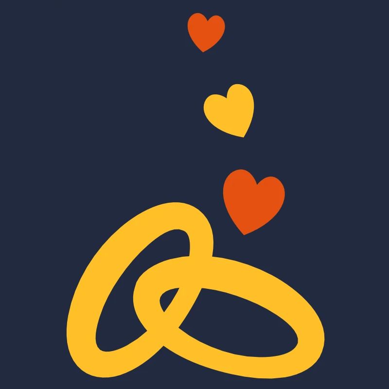 zwei Gold-Ringe mit der Ehe Hochzeit