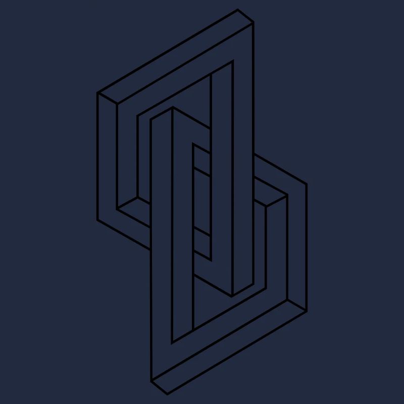 Optical Illusion - Impossible figure - Geometry