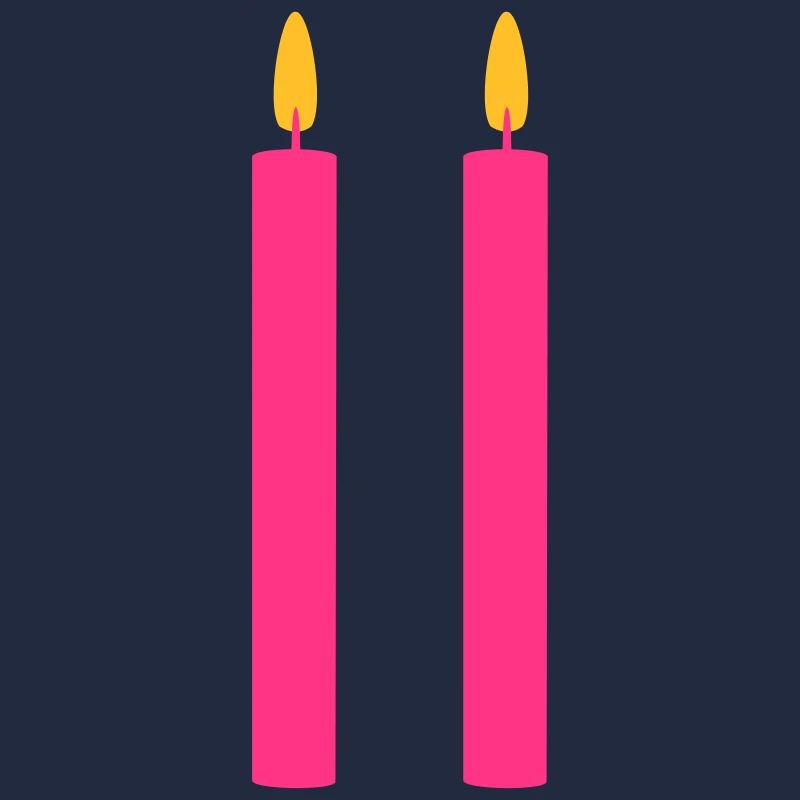2 Candles / / two / / Second Birthday / / second