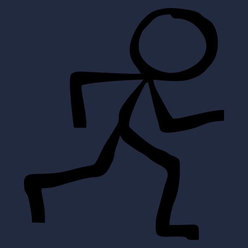 Strichmännchen Läufer läuft