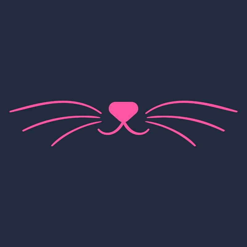Masque rose mignon de visage de chat