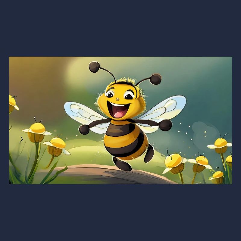 Pun ambiguous expression – HapBee (Happy Bee)