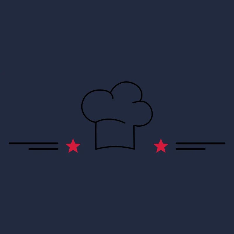 Toque de chef avec étoiles