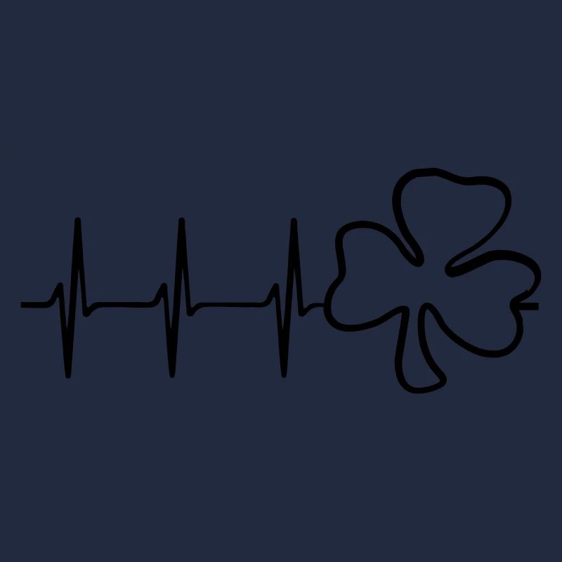 trèfle symbole trèfle saint patrick ́s jour ekg