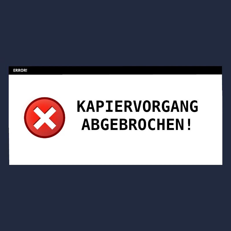 Copying process aborted