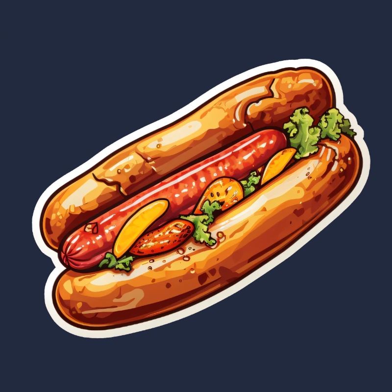 Bratwurst im Brötchen