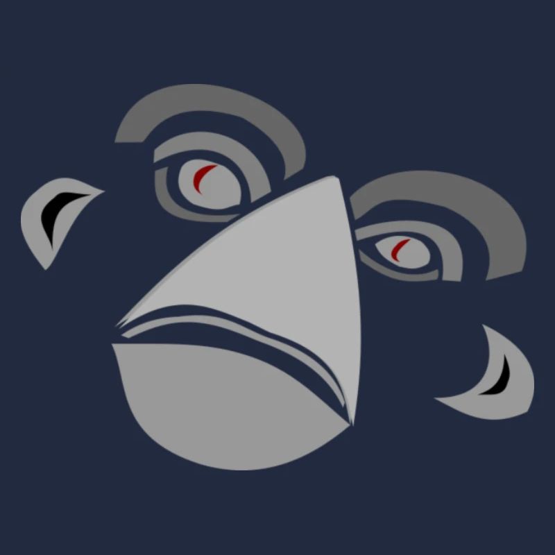 Smart, thoughtful and possibly concerned monkey face