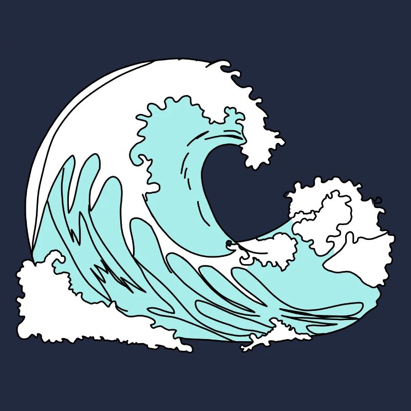 Welle Retro Comic Stil