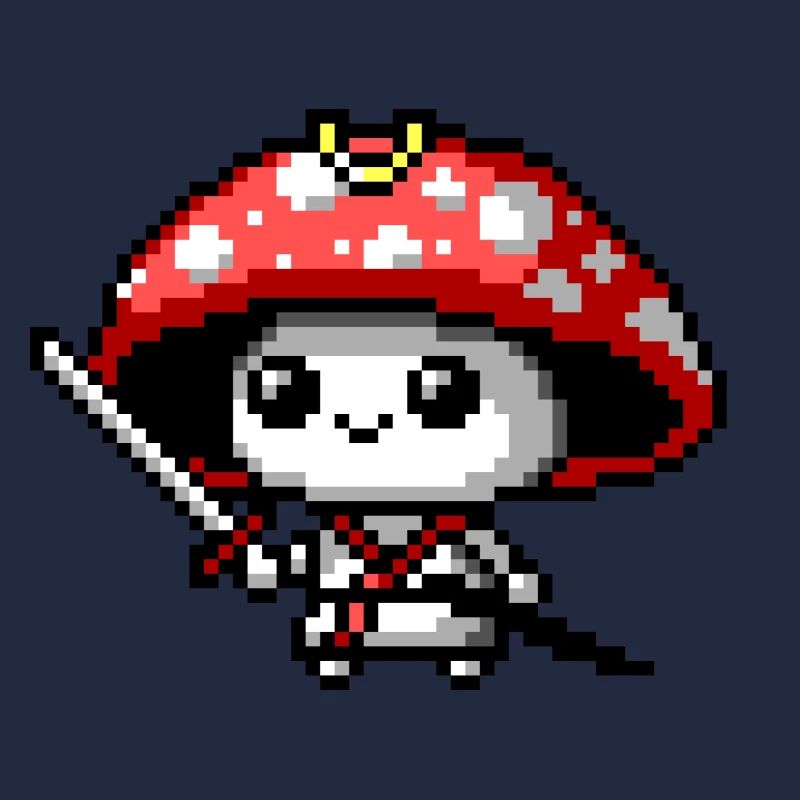 Samouraï champignon 8 bits