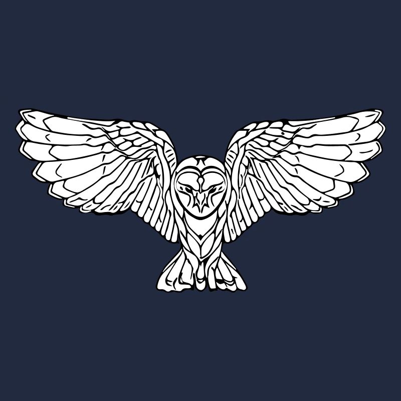 Elegante fliegende Eule