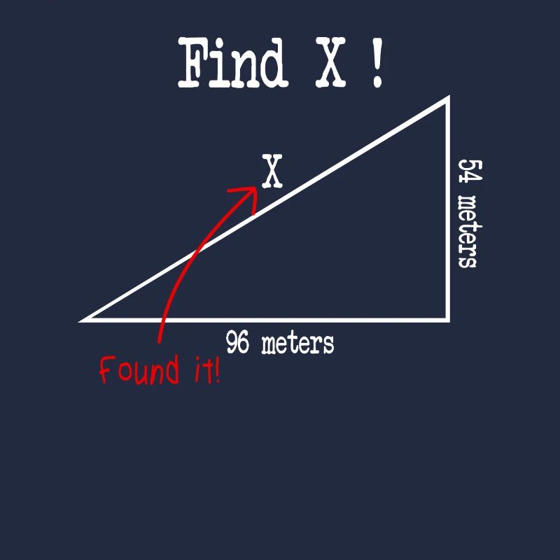 Mathe Mathematik meme Find X Found It pythagoras