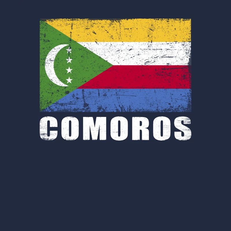 Drapeau des Comores Grunge Drapeau des Comores