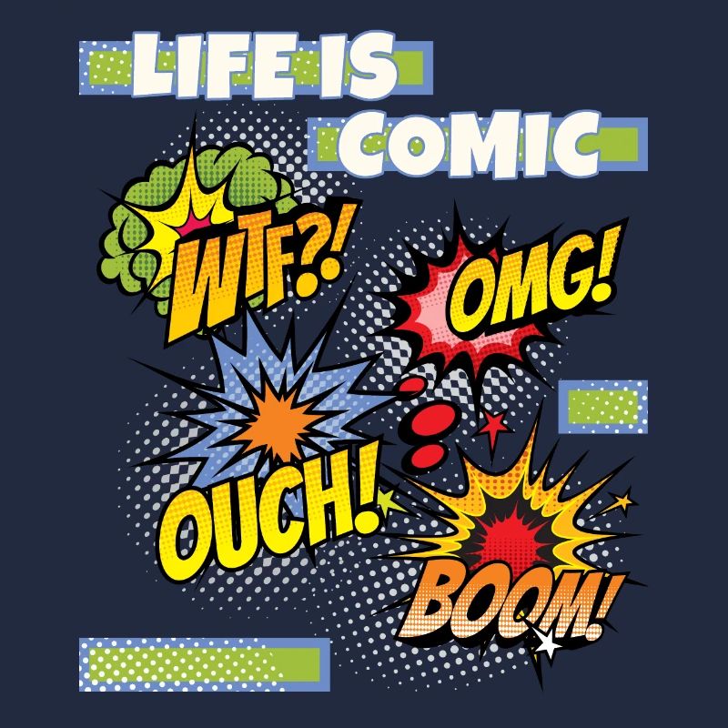 Comic, Comic-Strips, lustiger Spruch Comicstyle