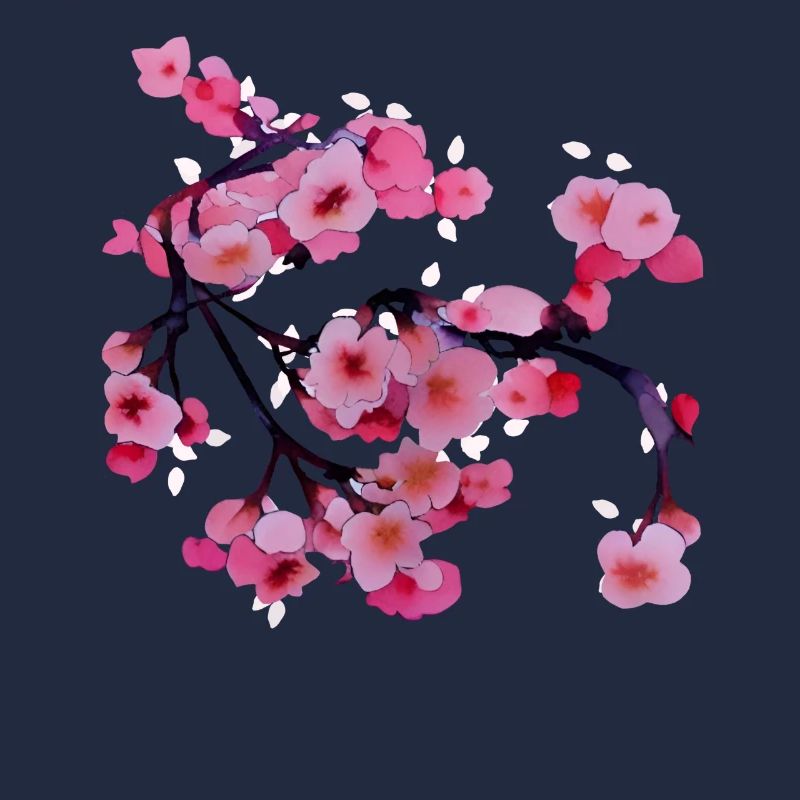 Branche de cerisier en fleurs de cerisier sakura japonais