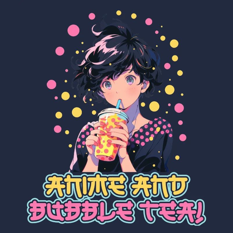 Anime et Boba Bubble Tea