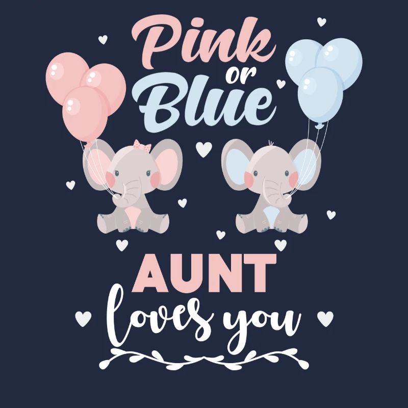 Rosa oder blaue Tante Elefant