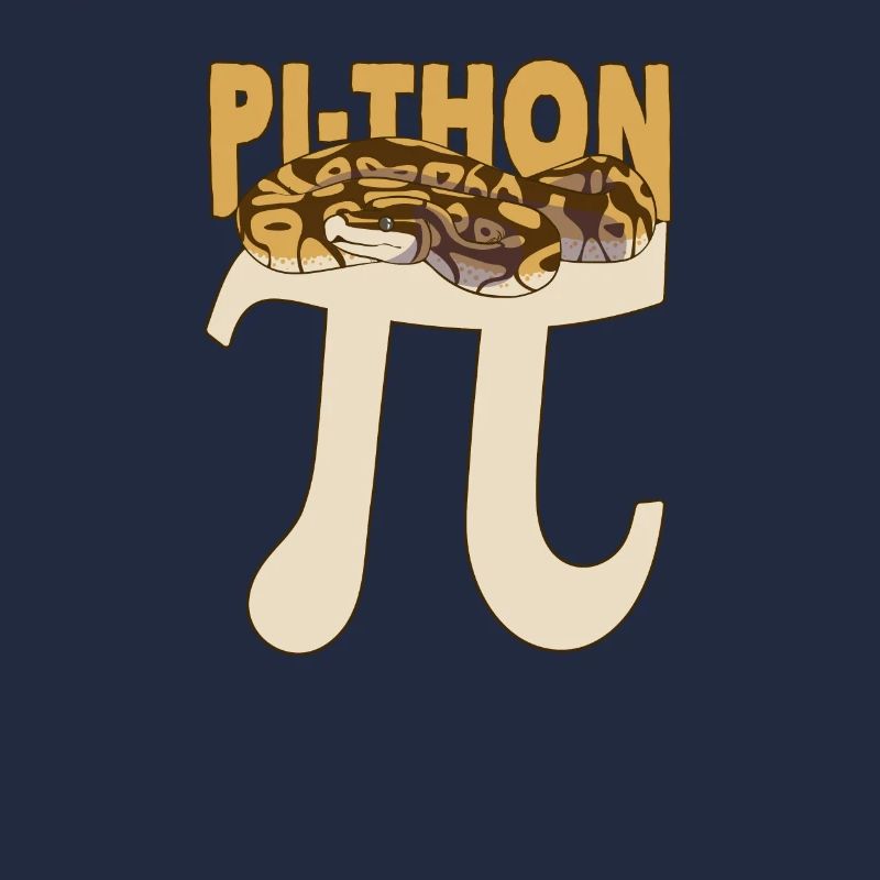 Pi-Thon Lustiger Pi-Tag Python Schlange Mathematik