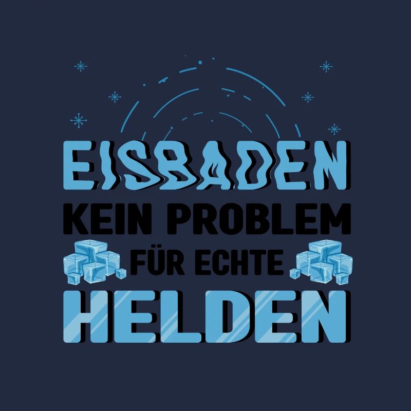 Eisbaden Spruch Eisschwimmer Sonnenbaden Eisbader